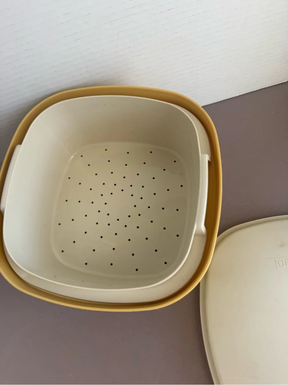 Vintage Tupperware Steam and Store Container